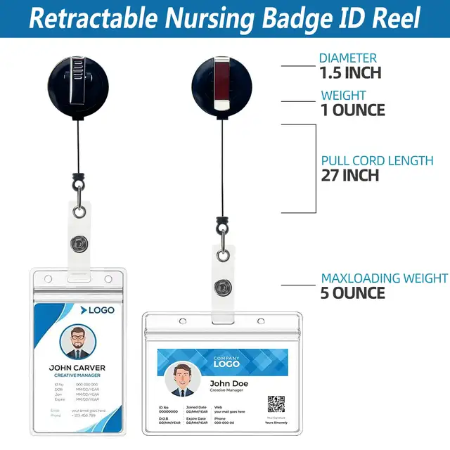Nurse/Coffee Scrubs and Rubber Gloves- Badge Reel